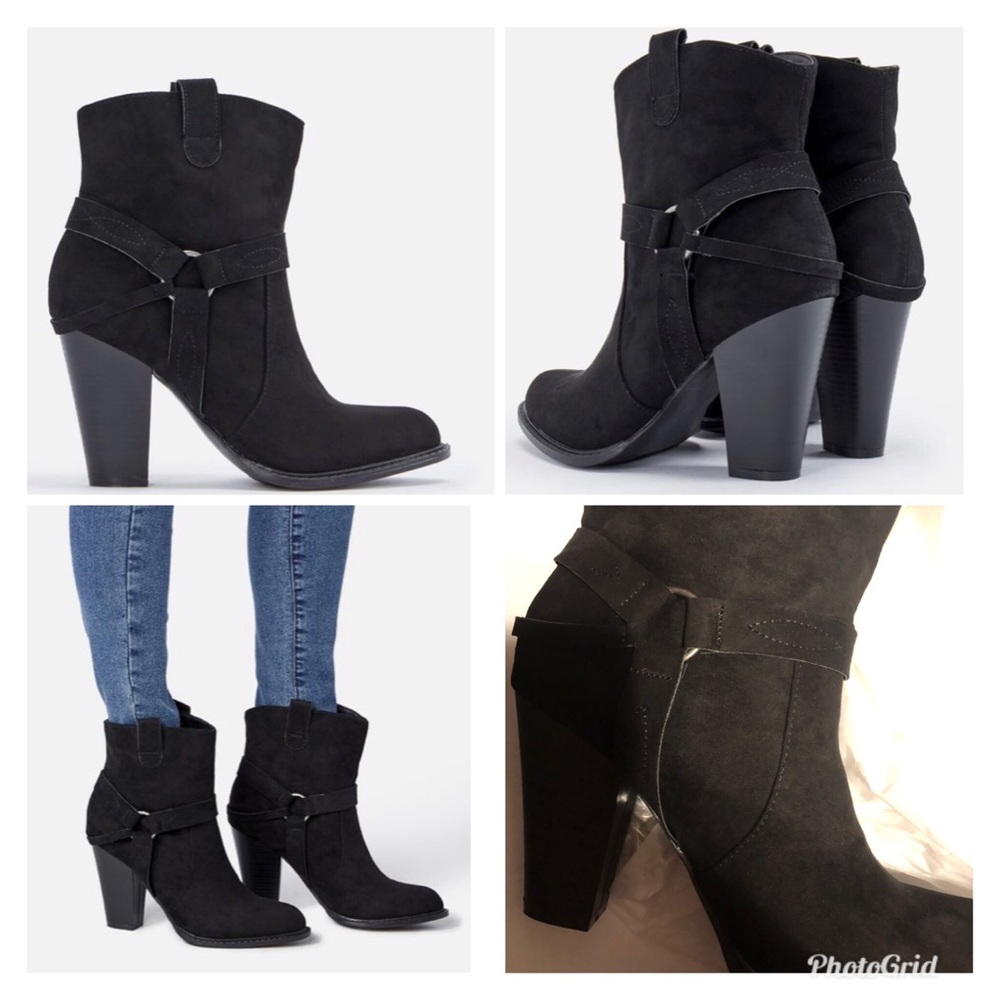 Black western booties new 10